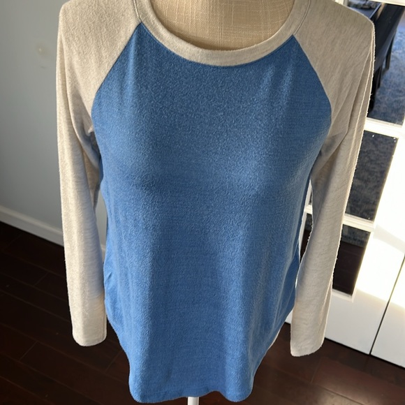 SO baseball tee, blue and grey, XS - Picture 3 of 11